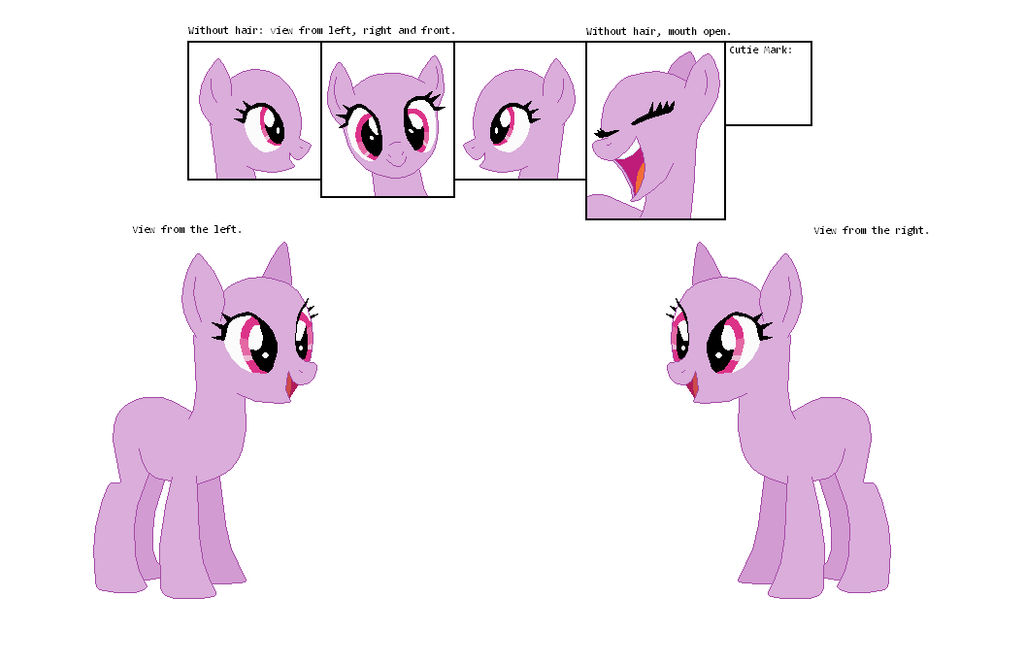 MLP Reference Sheet Base by SparkleShine55 on DeviantArt