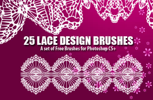 Lace Design Brushes by fiftyfivepixels