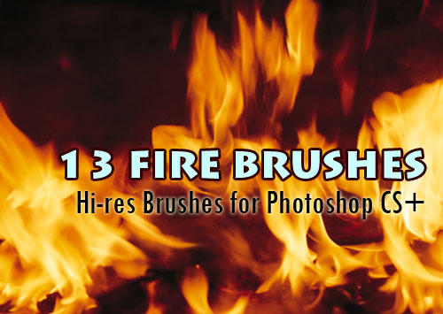 Fire Brushes by fiftyfivepixels