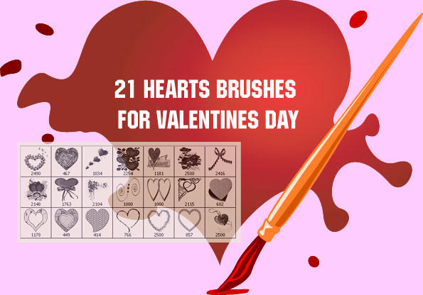 Valentine 2010 PS Brushes by fiftyfivepixels