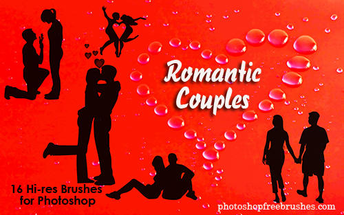 Lovers Photoshop Brushes by fiftyfivepixels