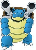 009 Blastoise by FaerynChakra