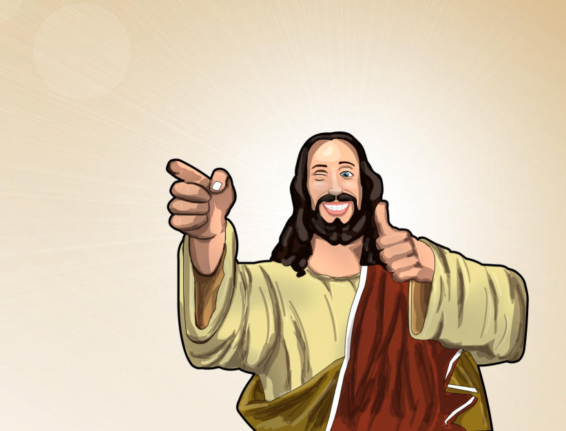 Buddy Christ by phreezer