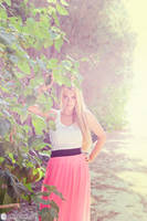 Beautiful blonde is in the forest by gzmrt