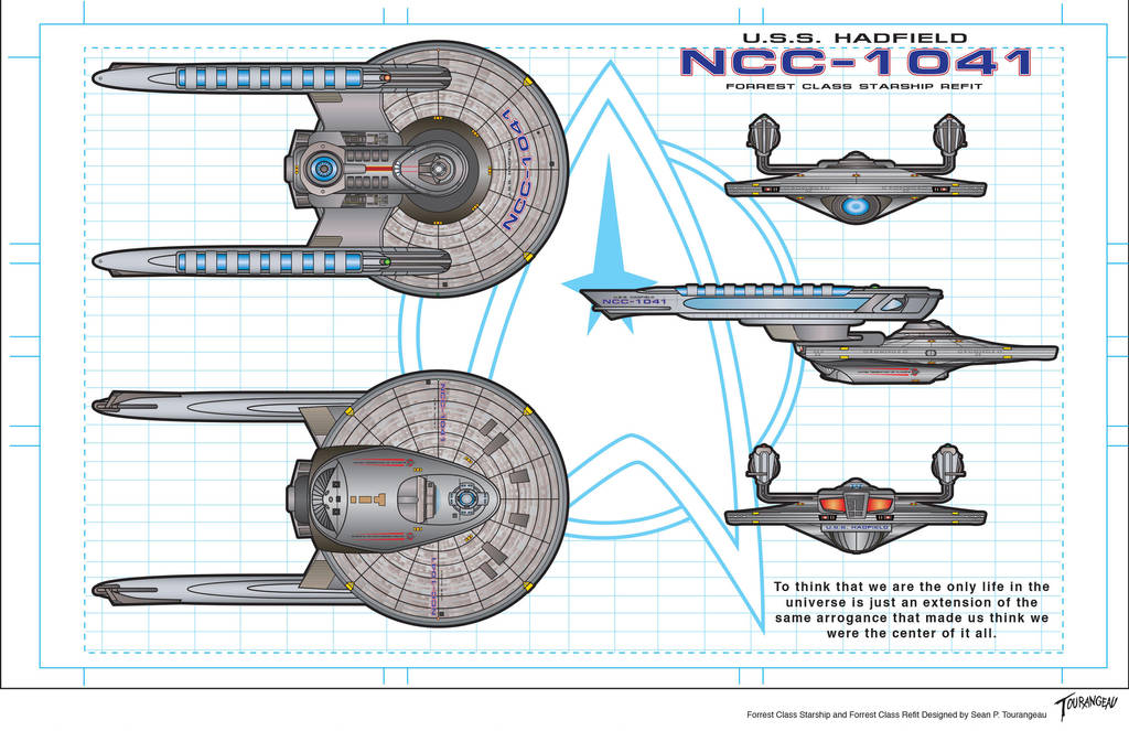 USS Hadfield NCC-1041 Refit by stourangeau