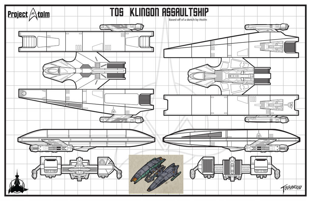 Klingon Pre TOS Assaultship by stourangeau
