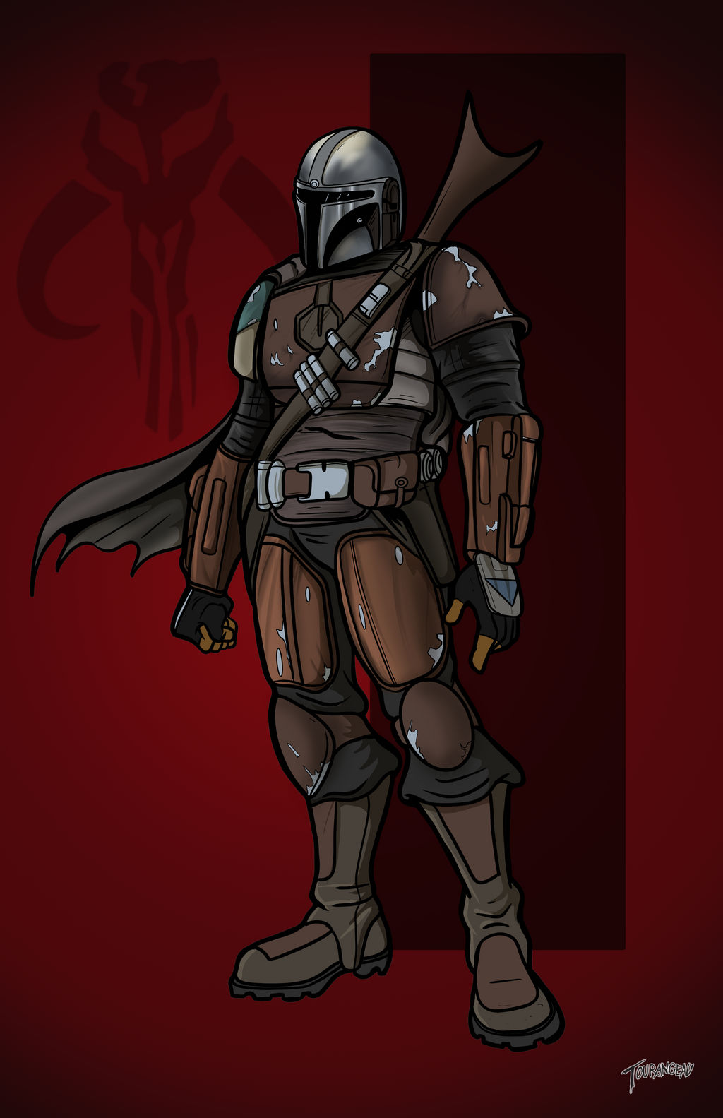 Mandalorian colored by stourangeau
