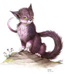 Purple creature by Liedeke
