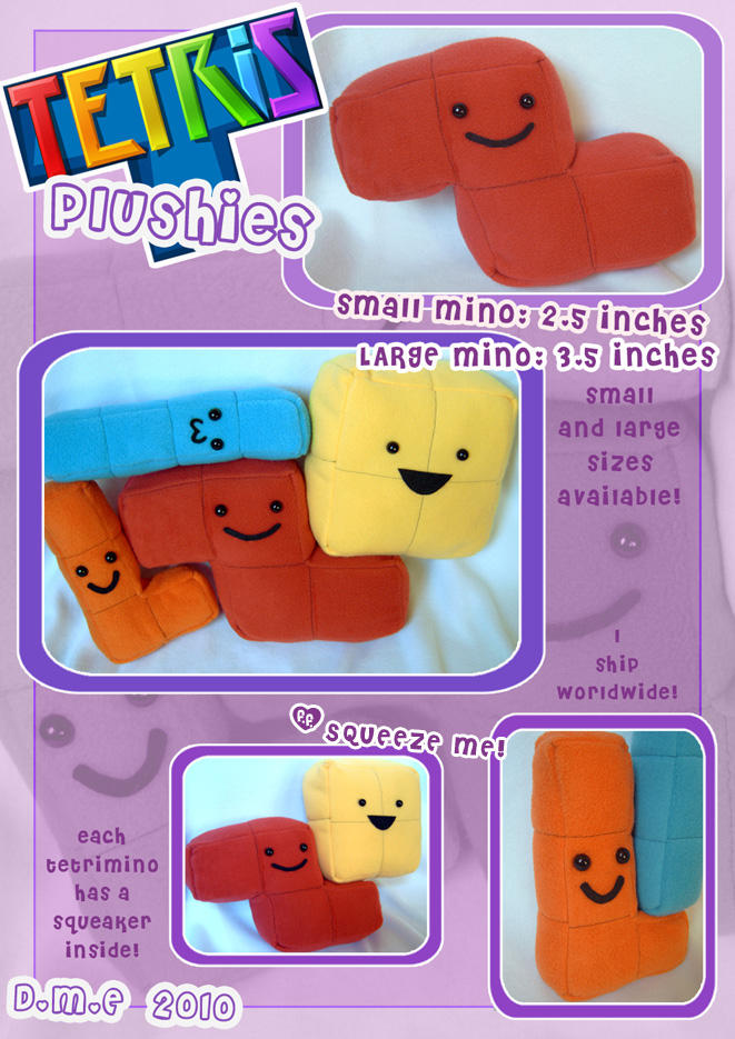 Tetris Plushies by tavington