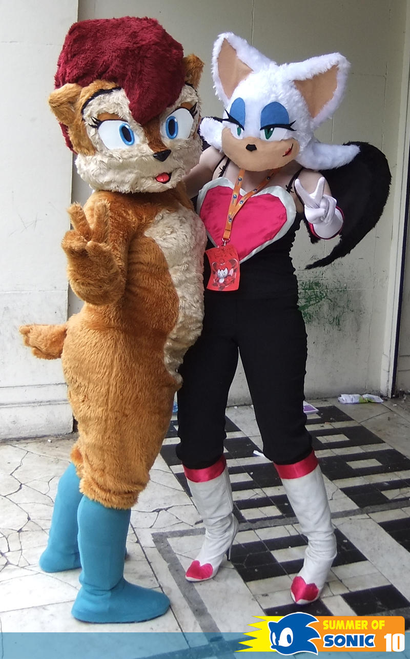 Sally and Rouge - SOS 2010 by tavington