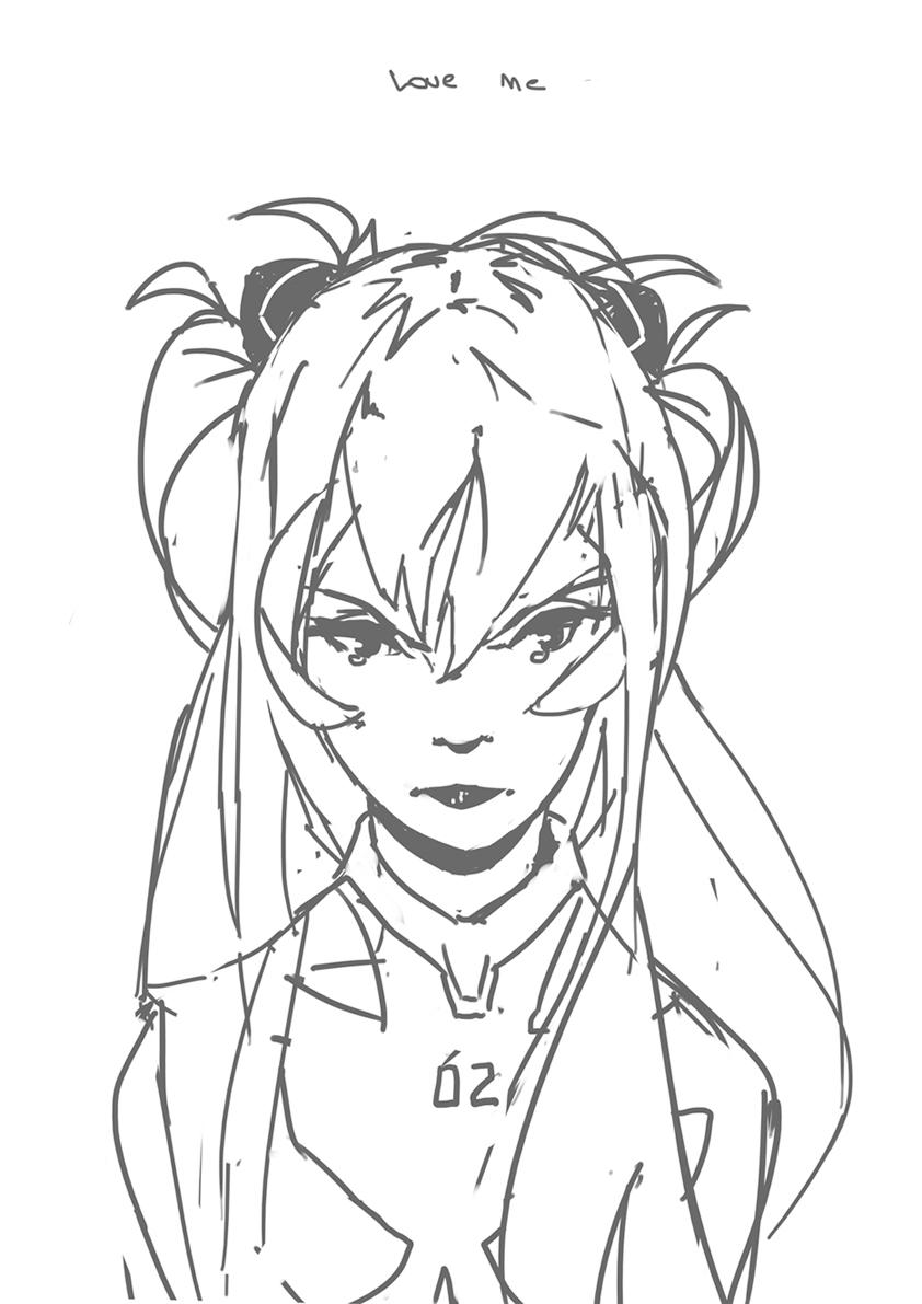 Asuka sketch by FacundoDiaz