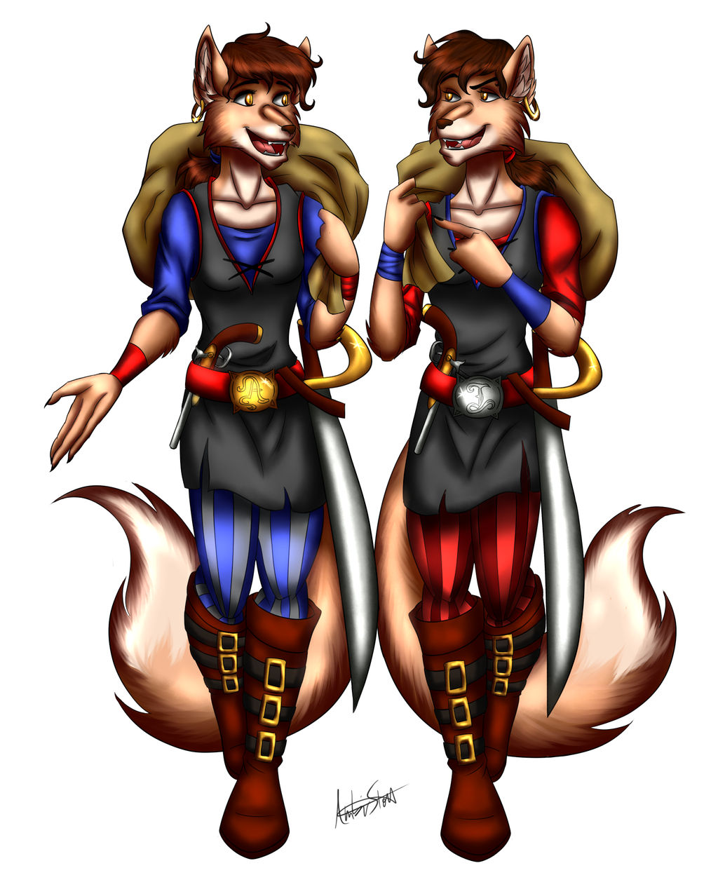 Commission: Ali and Issy by ALS123