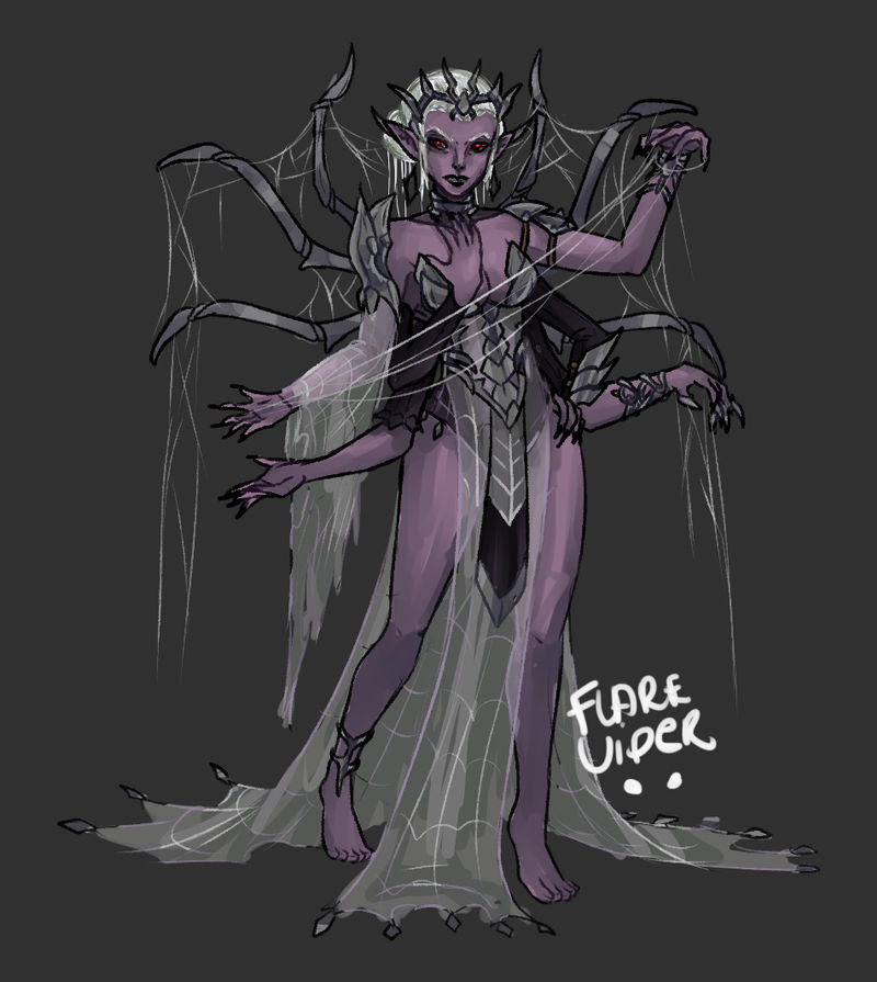 [ CM ] Spider Goddess for loren1415 by FlareViper on