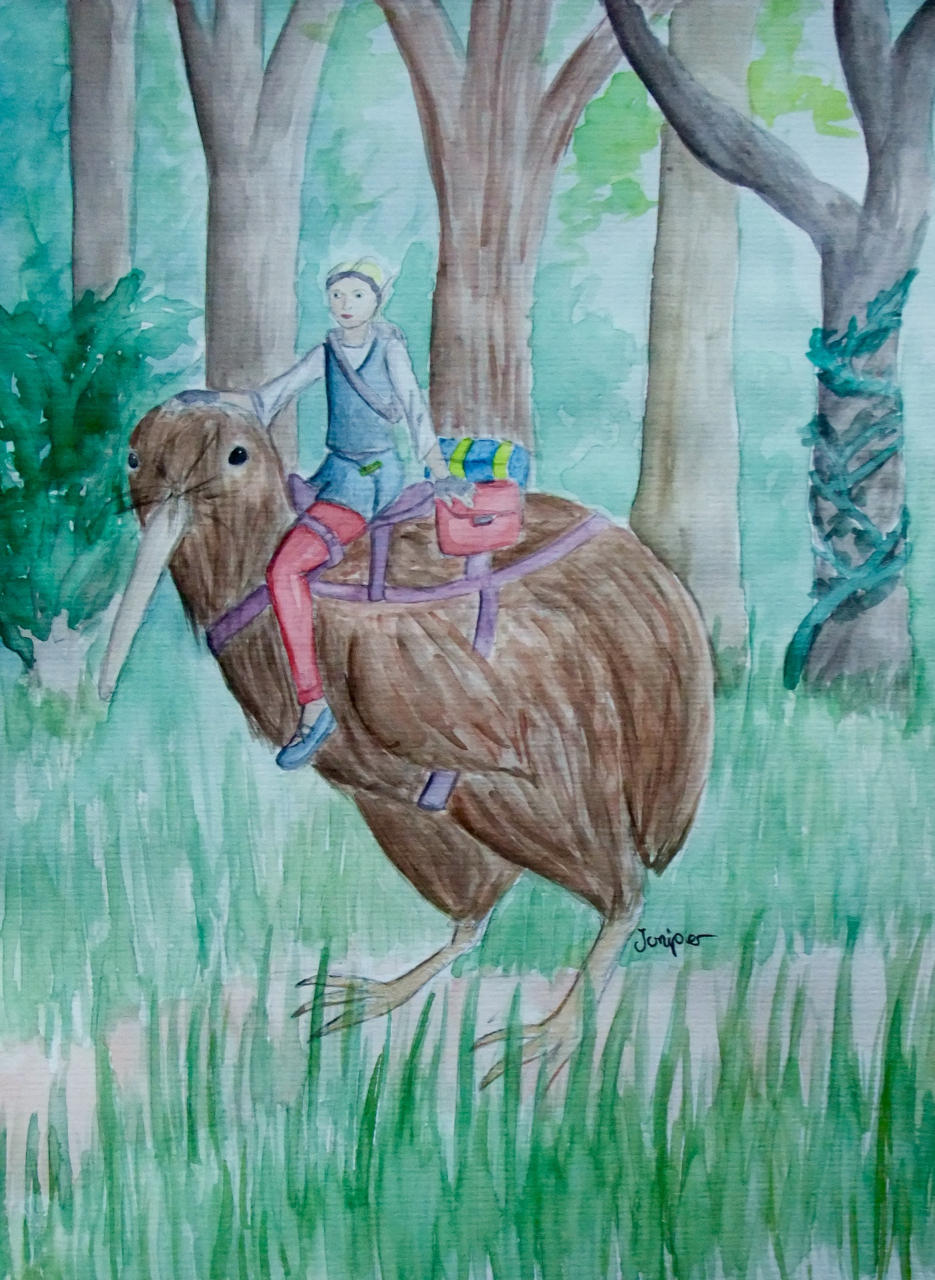 Kiwi Rider by Lucyndaria
