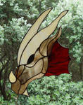Glass Dragons head with sunlight by StephaniePride