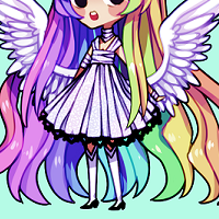 The best part of being an angel is DEFINITELY the hair! It's so colorful! Oh, um, but I guess helping people is a little better! dcvkf0d-6fc03e07-263b-4f6a-92e8-50ef4749