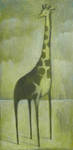 Giraffe, with Clouds by SethFitts