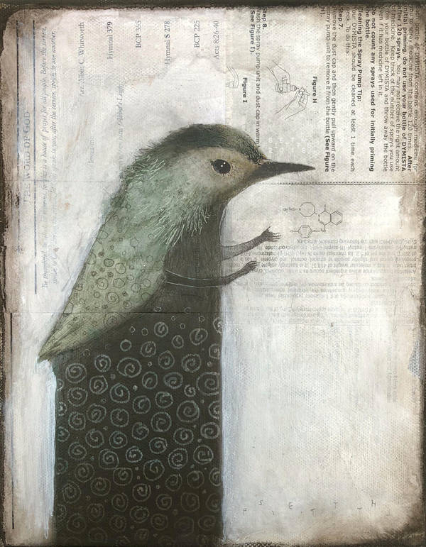 Gesturing Bird Figure by SethFitts