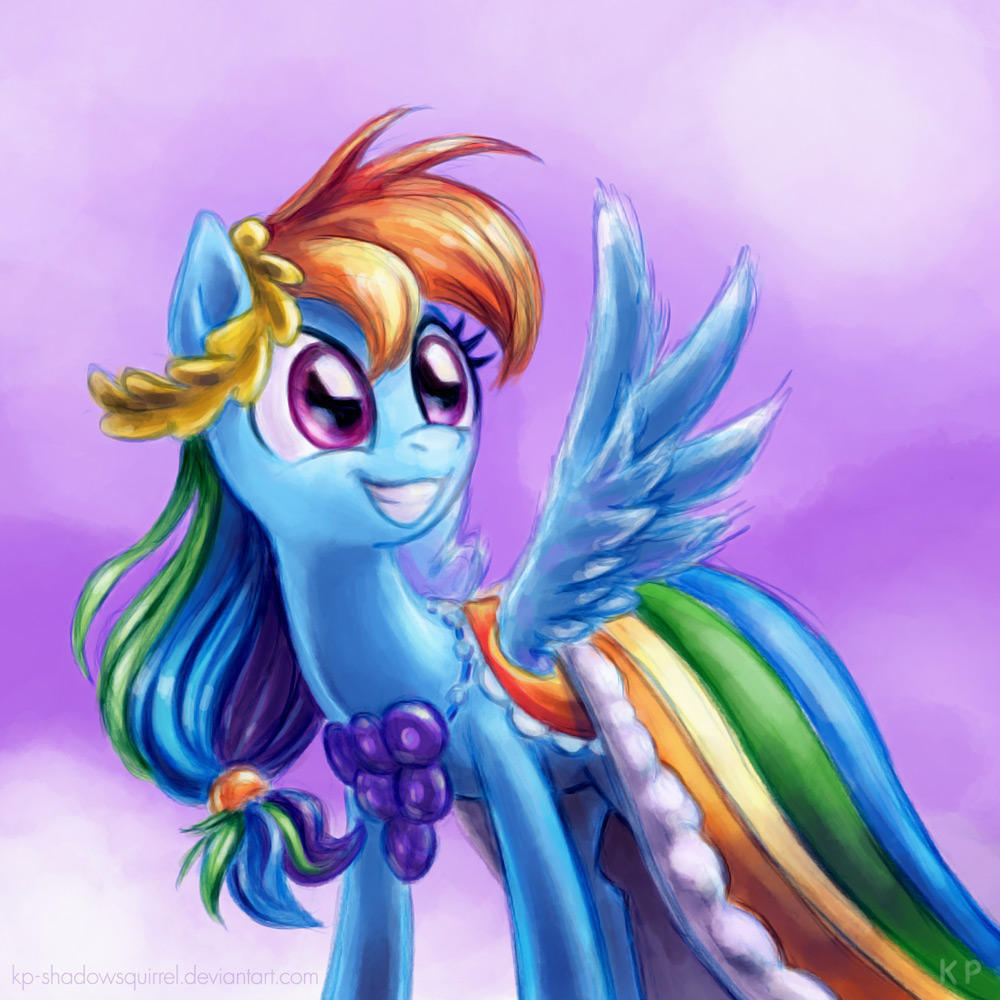 Rainbow Dash Gala Portrait by KP-ShadowSquirrel on DeviantArt