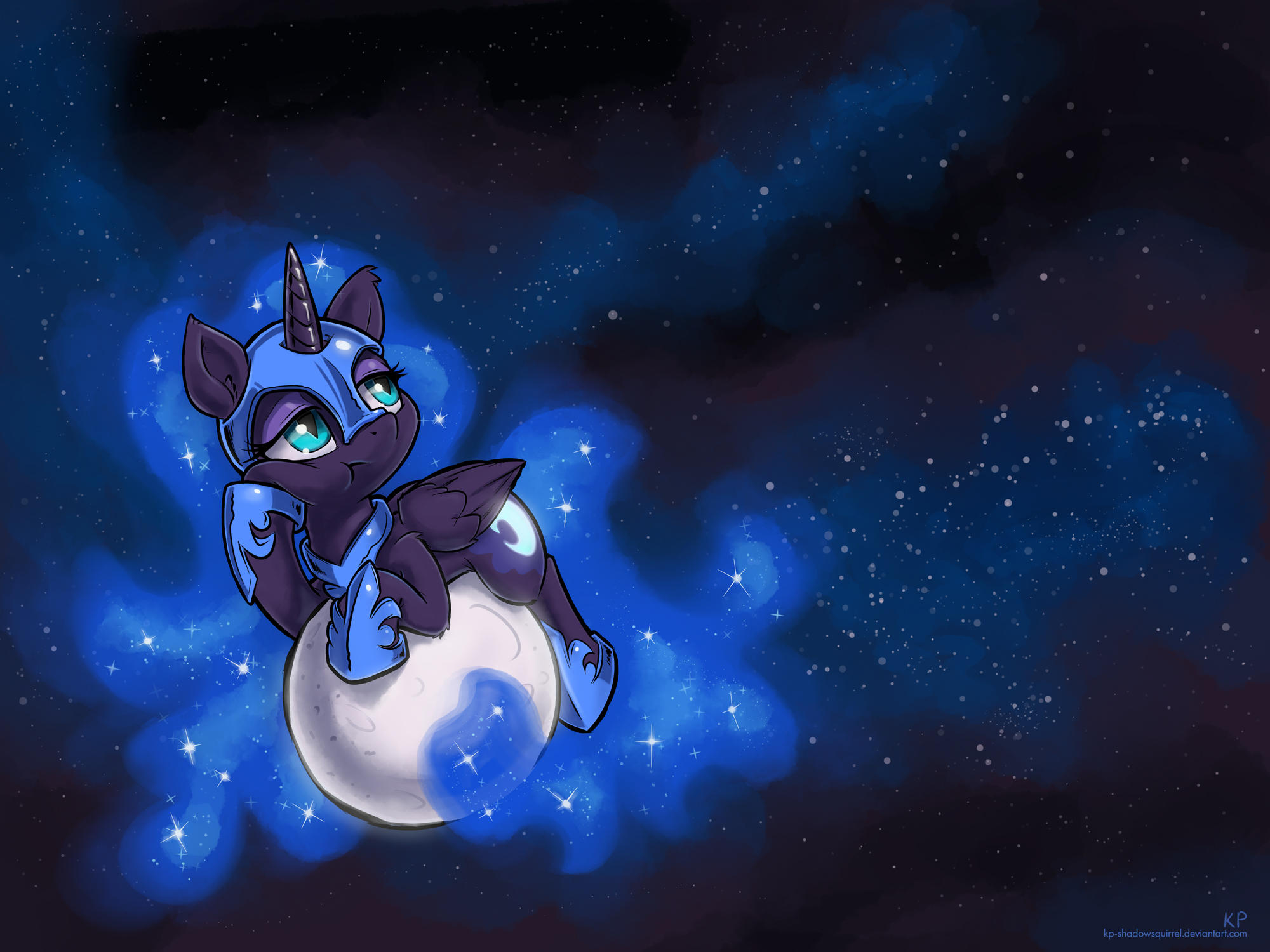 On the Mooooooon by KP-ShadowSquirrel