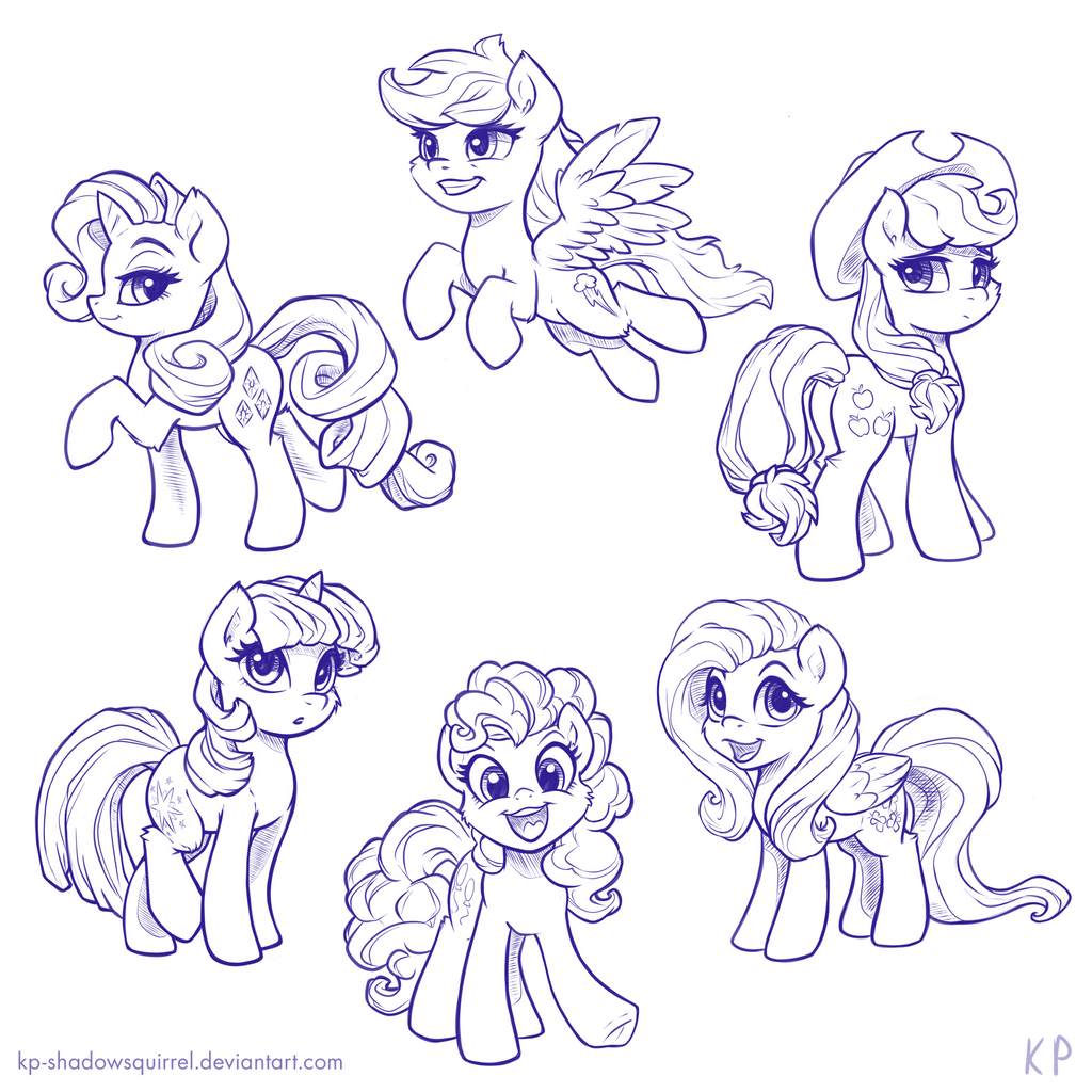 Those Cute Ponies by KP-ShadowSquirrel
