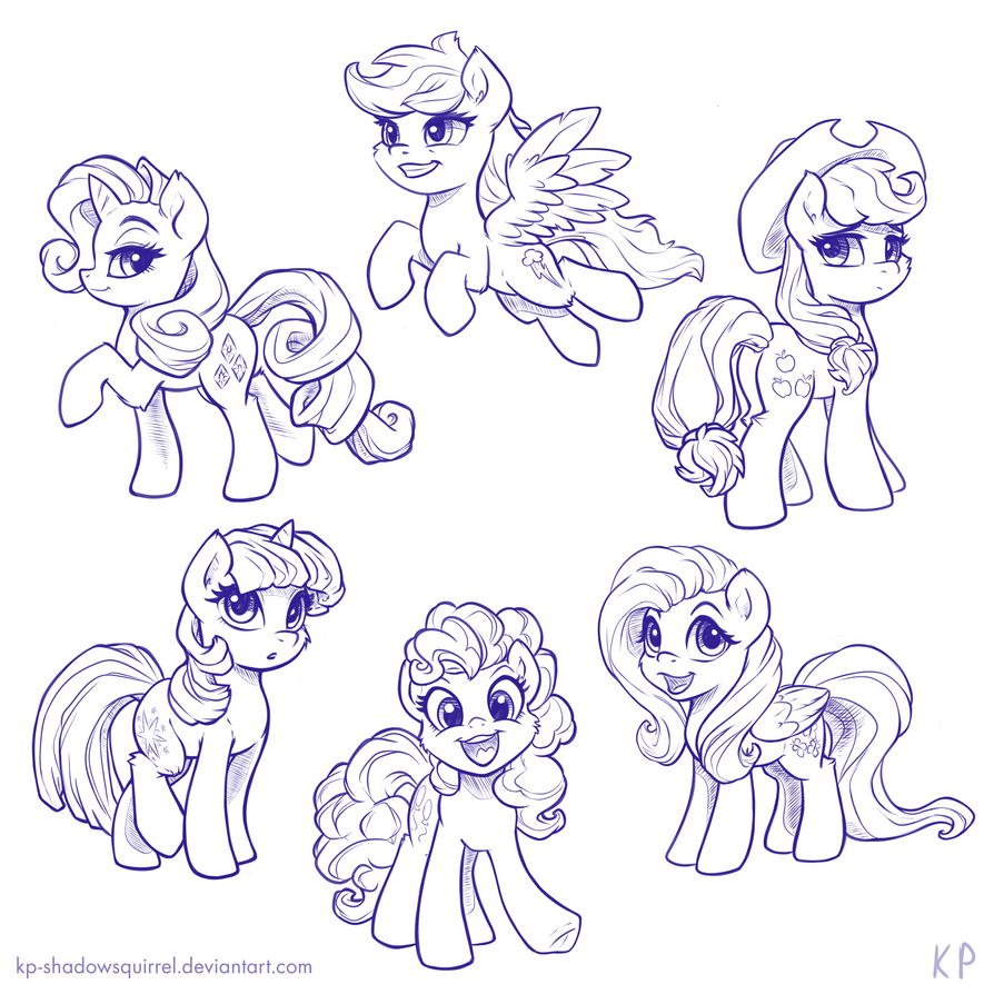 Those Cute Ponies by KP-ShadowSquirrel