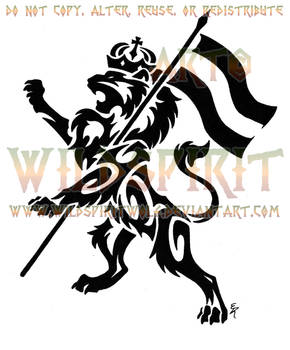 Rampant Lion Of Judah Tattoo by WildSpiritWolf
