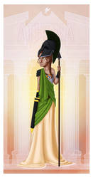 Greek Goddess - Athena PRINT by JadeAriel