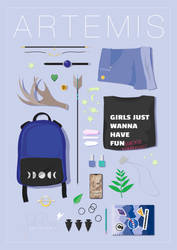 Artemis Flat Lay by JadeAriel