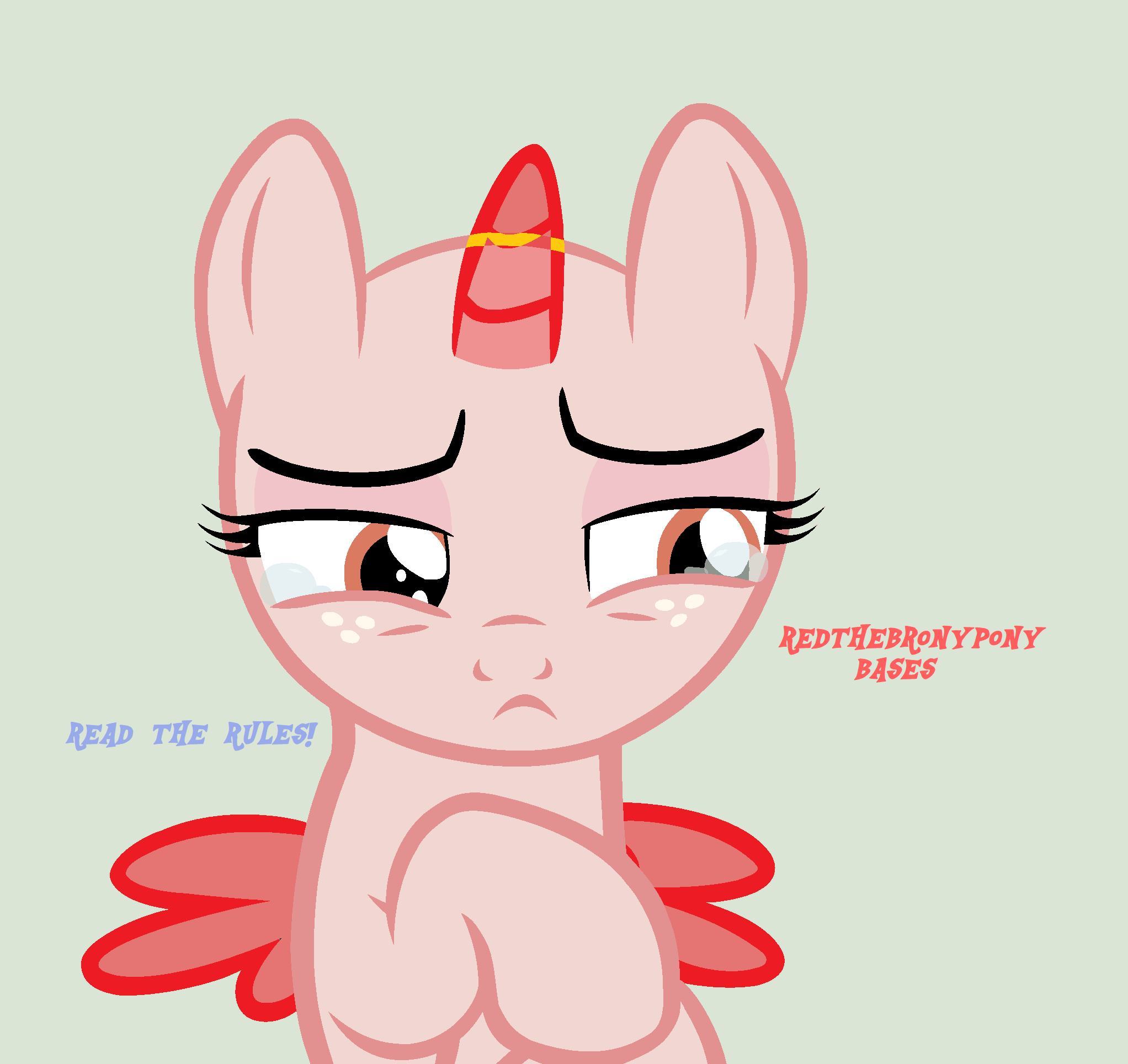 mlp base sad filly cozy glow by redthebronypony on.