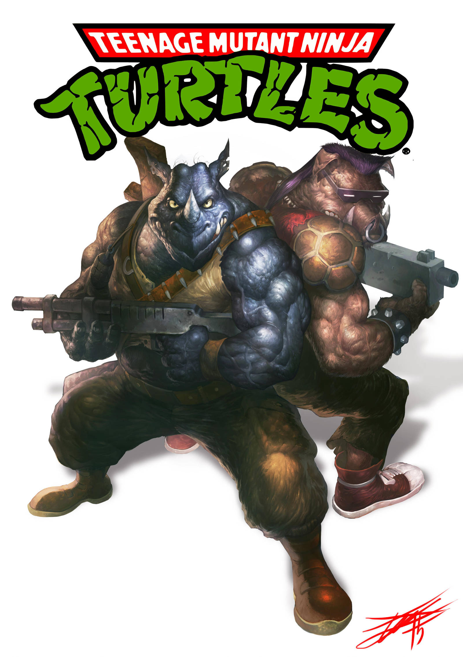 bebop and Rocksteady(TMNT) by HeeWonLee