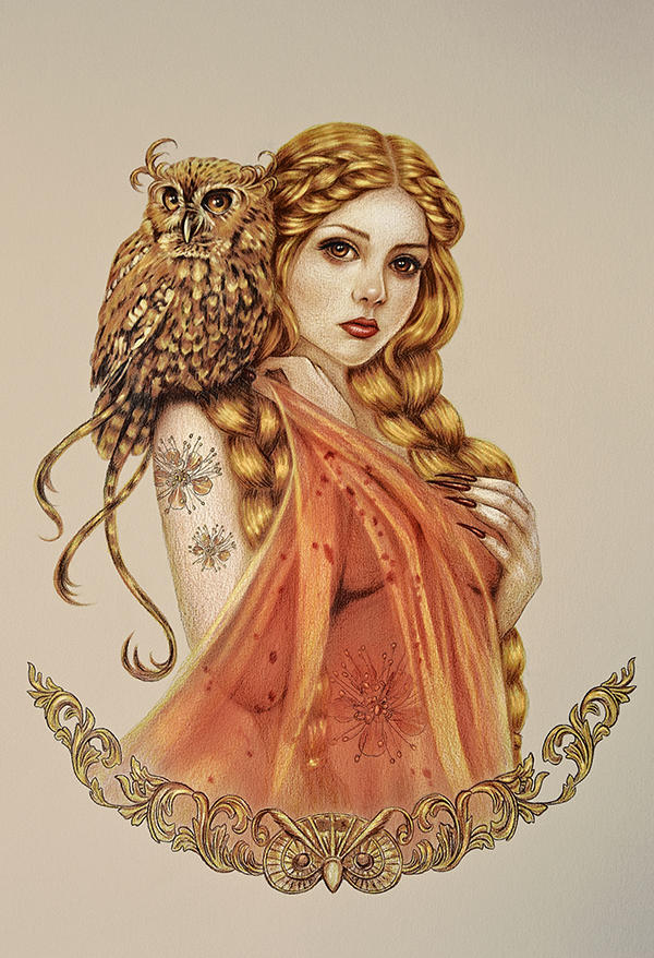 Blodeuwedd by TerraIncantata