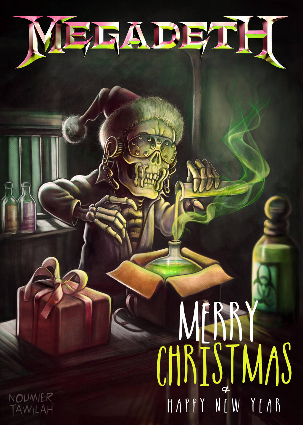Megadeth Christmas Card 2015 by Noumier