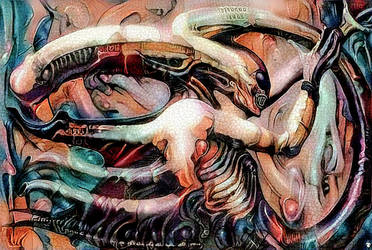 Giger fresco 2 by Vitaloverdose