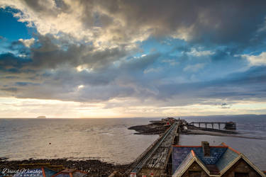 Birnbeck pier sunset by Vitaloverdose