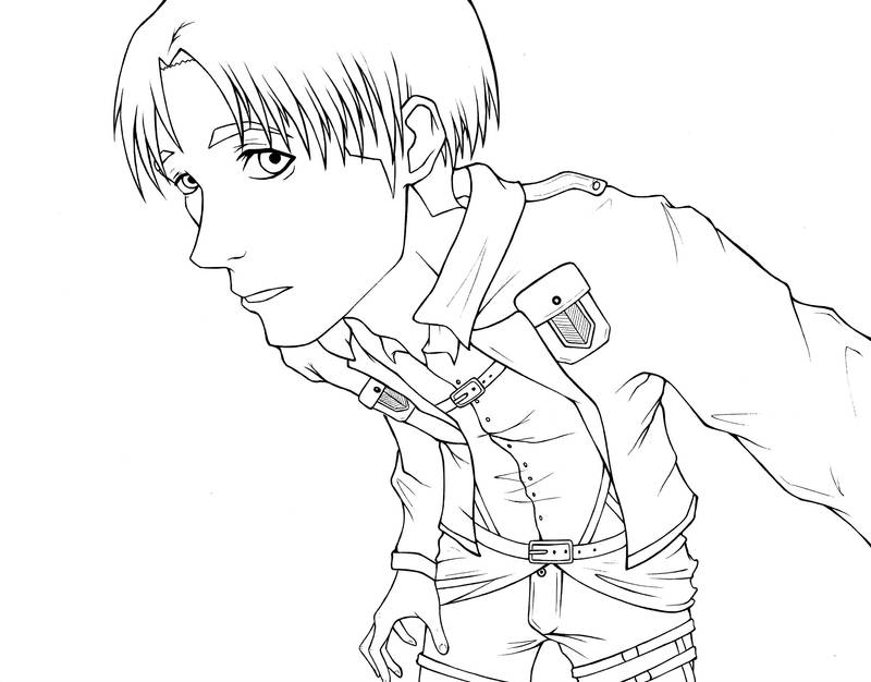 Levi LineART by ByLi4 on DeviantArt