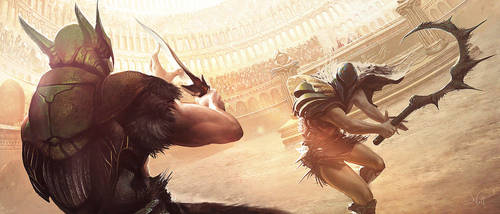 Insect Gladiators by nell-fallcard