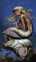 Mermaid Chill by nell-fallcard