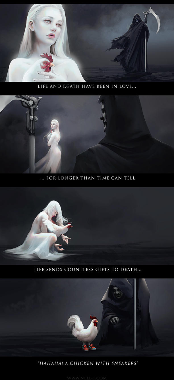 Life and Death by nell-fallcard