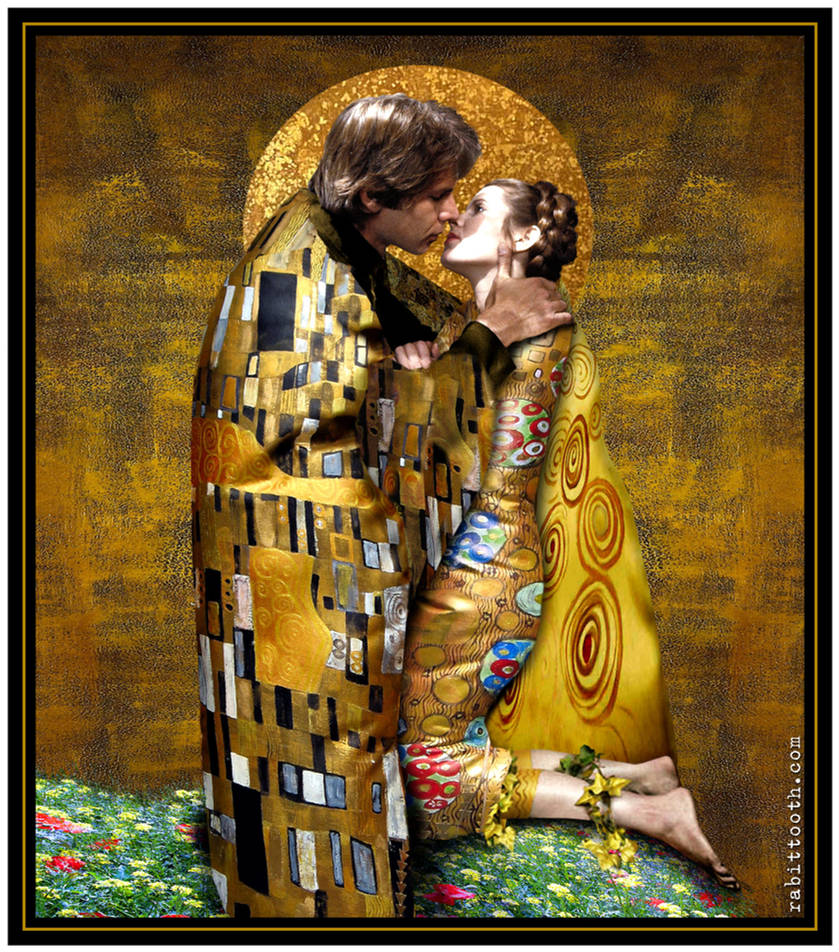 The Kiss (Klimt - Inspired Han / Leia) by Rabittooth