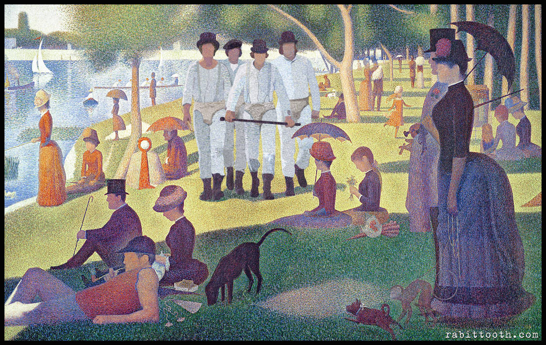 A Clockwork Sunday ( Seurat / Clockwork Orange ) by Rabittooth