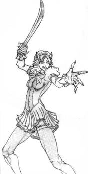 My elf Drawing by Auroralove