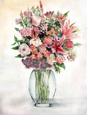 watercolor flowers by Just-a-Witness watercolor flowers by Just-a-Witness