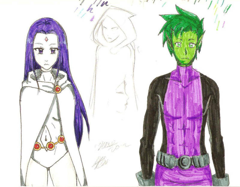 Raven And Beast Boy By Mess Anime Artist On Deviantart