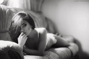 relaxing on the couch by karen-abramyan