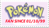 PKMN Fan Since 01.10.99 Stamp by laprasking