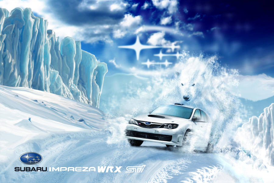 Subaru - Born to Rally In the Snow by LeonardoEnrique