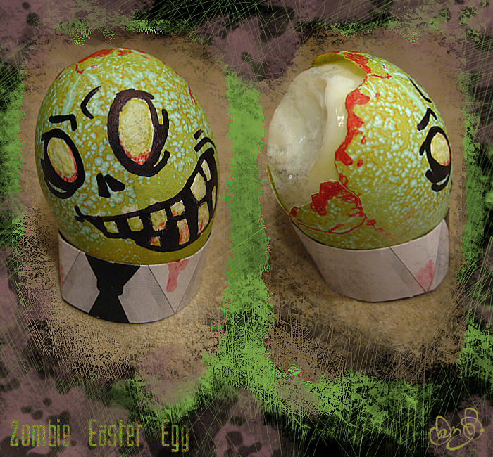 Zombie Easter Egg by WonderDookie