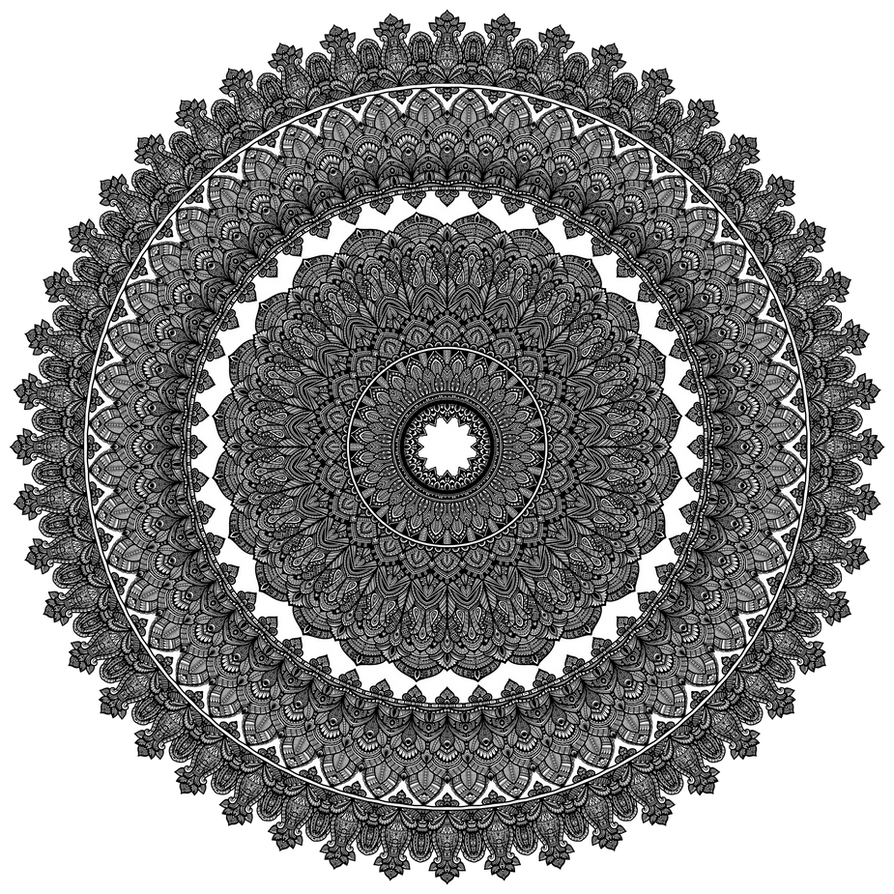 Large Detailed Mandala by WelshPixie