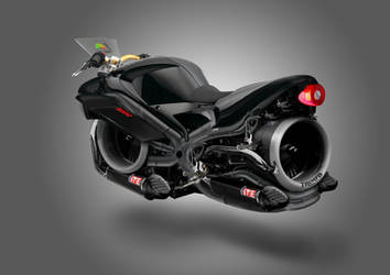 Triumph Hover-Bike Concept Artwork by squiffythewombat